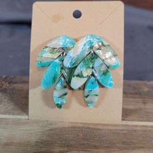 Polymer clay earrings.